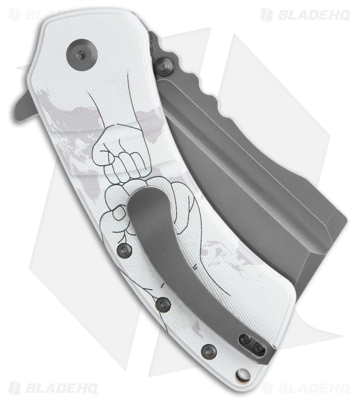 Kansept Knives XL Korvid | White G-10 | Liner Lock Knife - Blade HQ