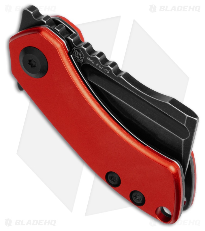 Kansept Mini Korvid Knife Red Aluminum Black SW