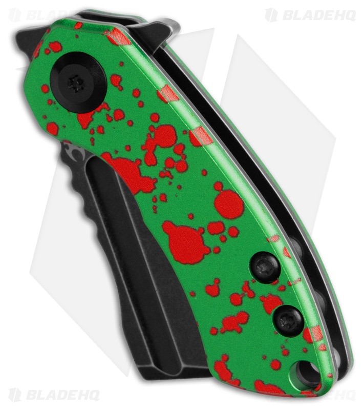 Kansept Mini Korvid Knife Zombie Green Aluminum Black SW