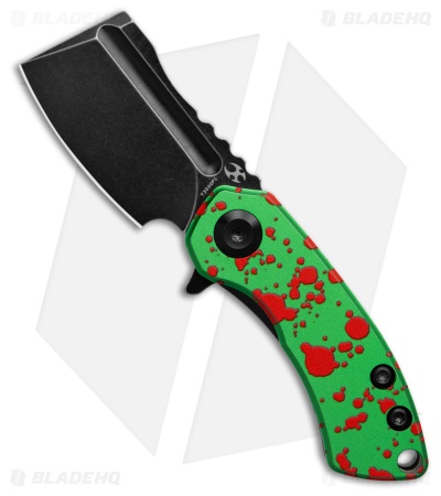 Kansept Mini Korvid Knife Zombie Green Aluminum Black SW