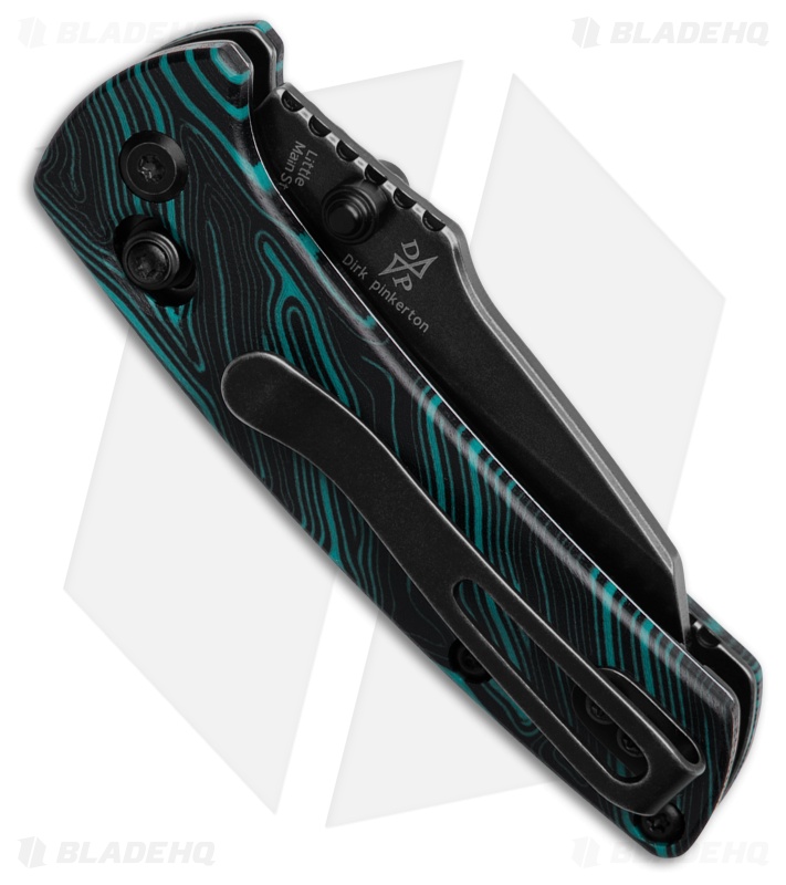Kansept Knives Little Main Street Crossbar Blue/Black G-Mascus (2.25" Black SW)