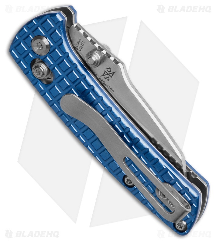Kansept Knives Little Main Street Crossbar Lock Knife Blue Frag  Al (2.25" SW)
