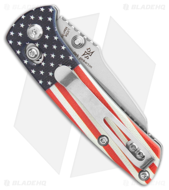 Kansept Knives Little Main Street Crossbar Lock Knife Flag G-10  (2.25" SW)