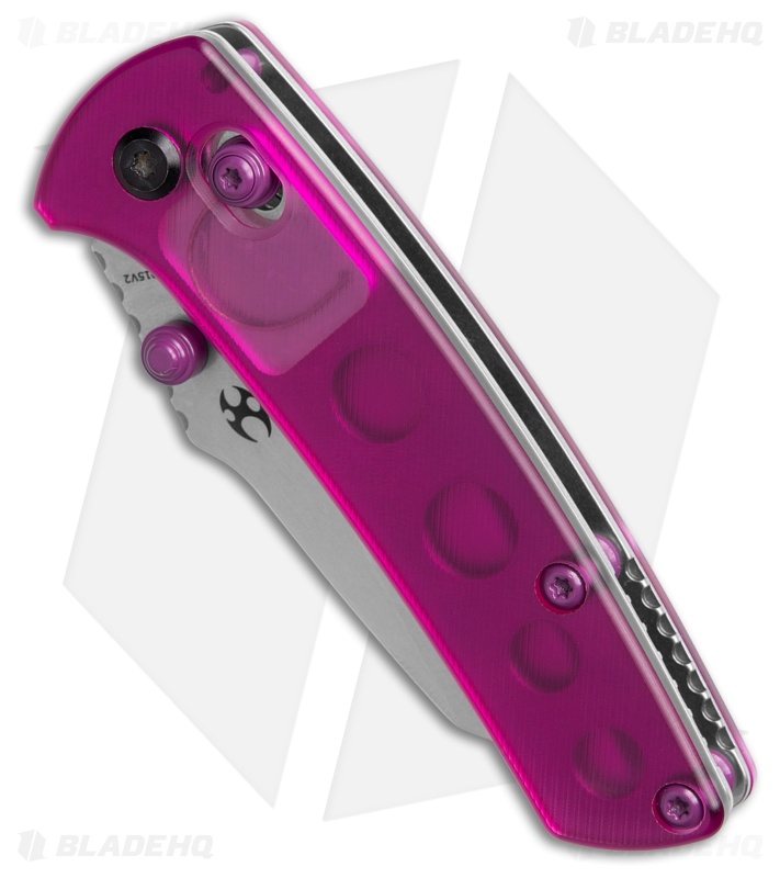 Kansept Knives Little Main Street Crossbar Lock Knife Purple Acrylic (2.25" SW)