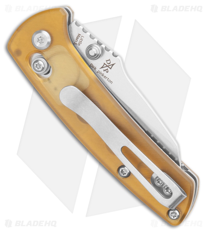Kansept Knives Little Main Street Crossbar Lock Knife Yellow PEI  (2.25" SW)