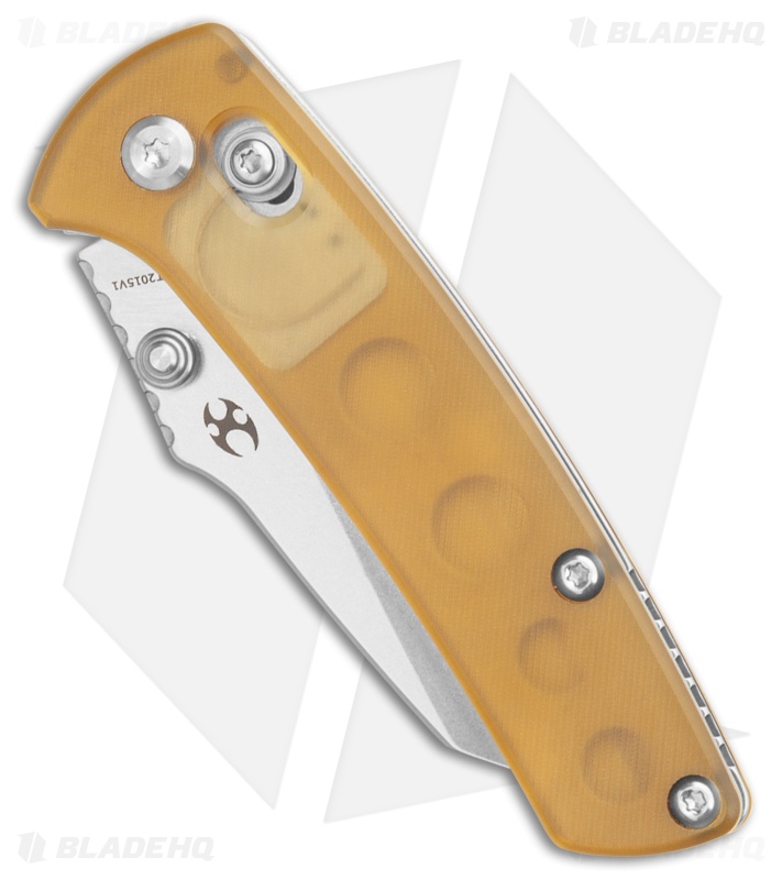 Kansept Knives Little Main Street Crossbar Lock Knife Yellow PEI  (2.25" SW)