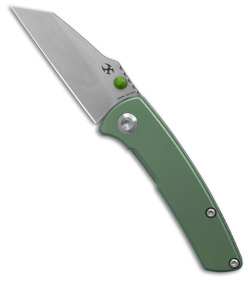 Kansept Knives Little Main Street Frame Lock Knife Green Titanium (2.2" SW)