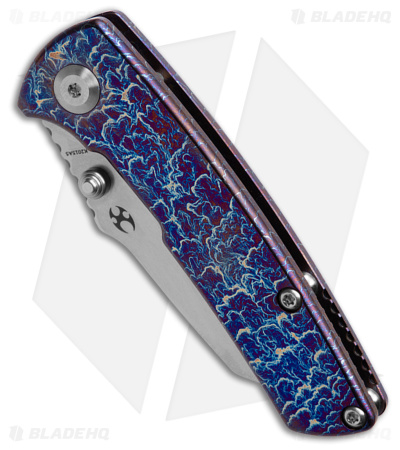 Kansept Knives Little Main Street Frame Lock Knife Lightning Strike Ti (2.2" SW)
