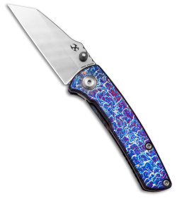 Kansept Knives Little Main Street Frame Lock Knife Lightning Strike Ti (2.2" SW)