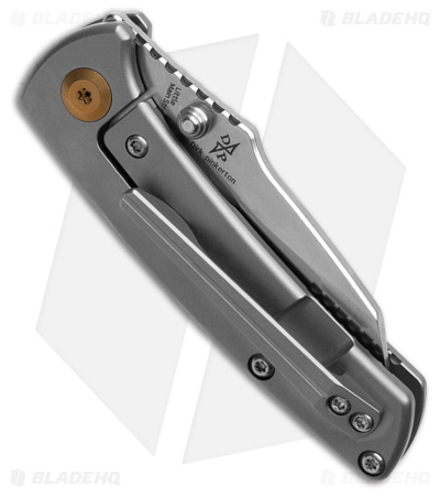 Kansept Knives Little Main Street Frame Lock Knife Titanium (2.2" Stonewash)