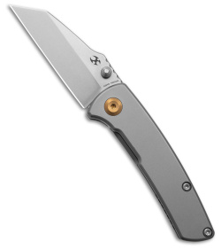 Kansept Knives Little Main Street Frame Lock Knife Titanium (2.2" Stonewash)