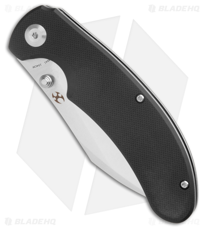 Kansept Knives Nesstreet Liner Lock Knife Black G-10 (3.5" Satin)