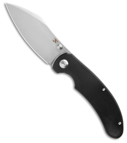 Kansept Knives Nesstreet Liner Lock Knife Black G-10 (3.5" Satin)