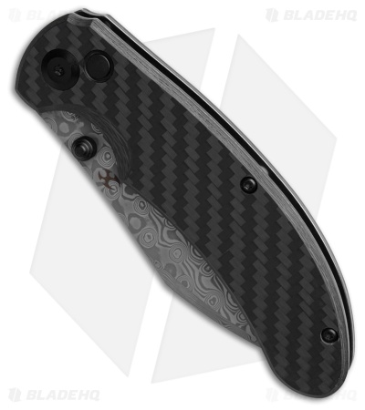 Kansept Knives Nesstreet Button Lock Knife Twill Carbon Fiber (3.6" Satin)