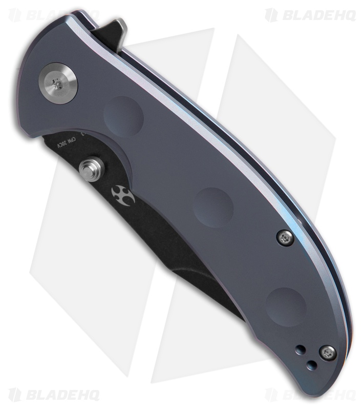 REI 　11600 Kansept Knives Rei Black Titanium Clip Point Black Stonewash
