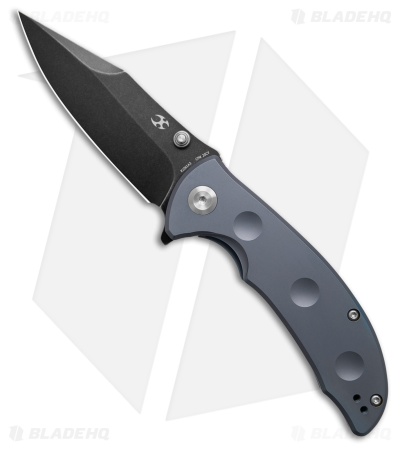 のぼる1695 Kansept Knives Rei Knife Blue Anodized Titanium Black SW