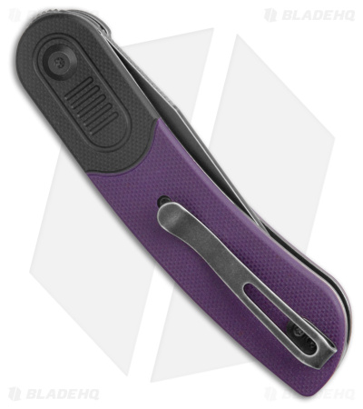 Kansept Knives Lundquist Reverie Pocket Knife Black/Purple G-10 (3" Black SW)