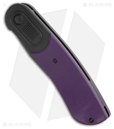 Kansept Knives Lundquist Reverie Pocket Knife Black/Purple G-10 (3" Black SW)