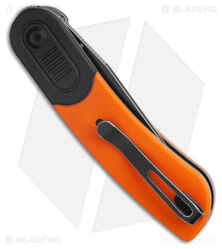 Kansept Knives Lundquist Reverie Pocket Knife Black/Orange G-10 (3" Black SW)