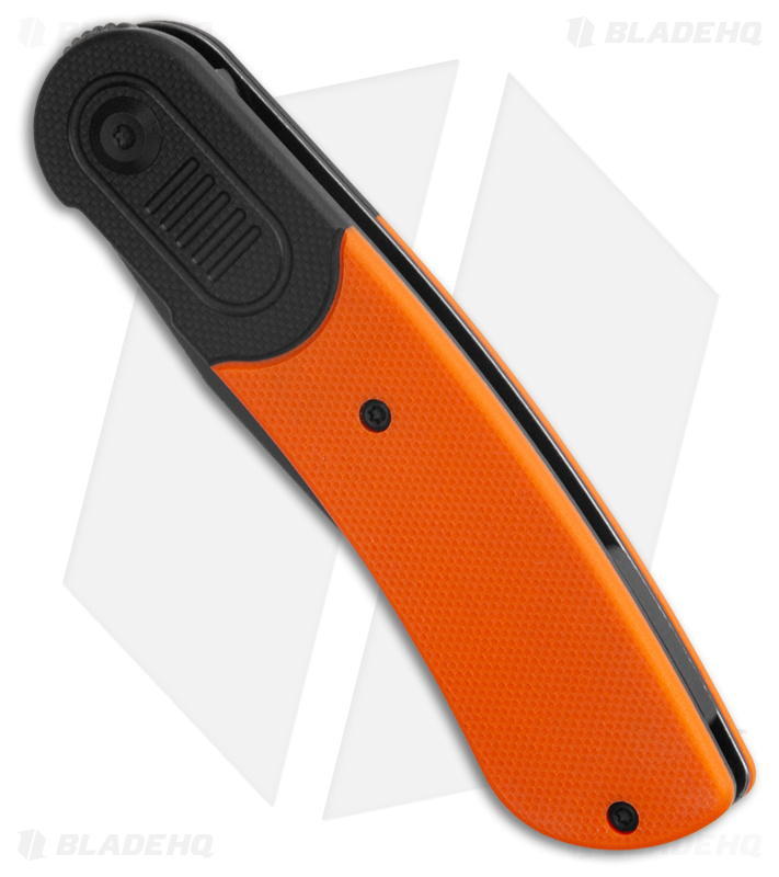 Kansept Knives Lundquist Reverie Pocket Knife Black/Orange G-10 (3" Black SW)