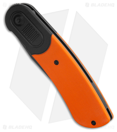 Kansept Knives Lundquist Reverie Pocket Knife Black/Orange G-10 (3" Black SW)