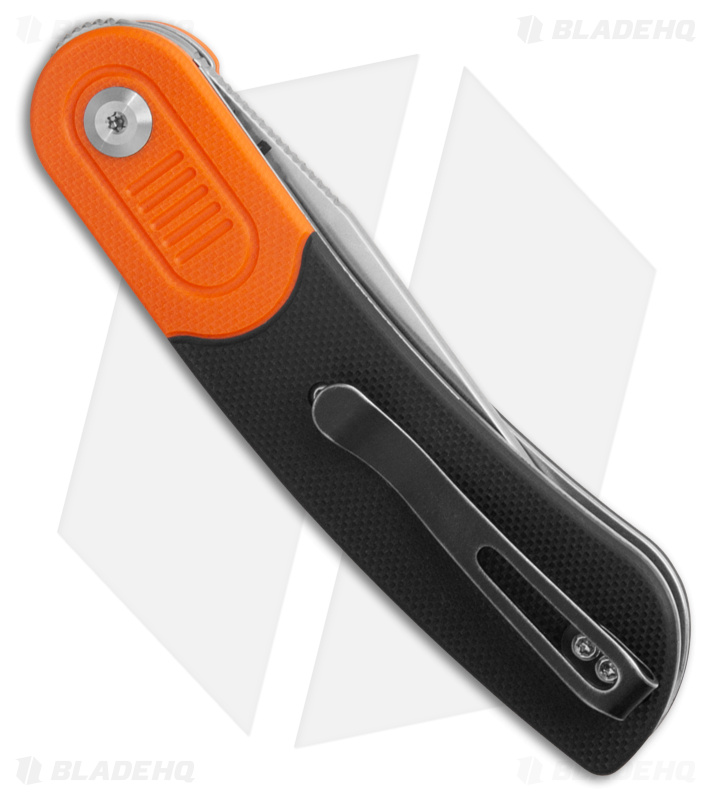 Kansept Knives Lundquist Reverie Pocket Knife Black/Orange G-10 (3 Stonewash) 