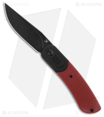 Kansept Knives Lundquist Reverie Pocket Knife Black/Red G-10 (3" Black SW) 