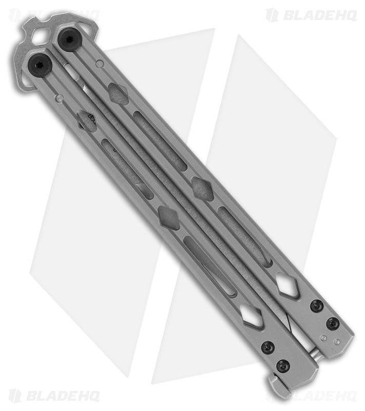 Kershaw Lucha MagnaCut Balisong Butterfly Knife Bead Blast SS (4.6" SW)