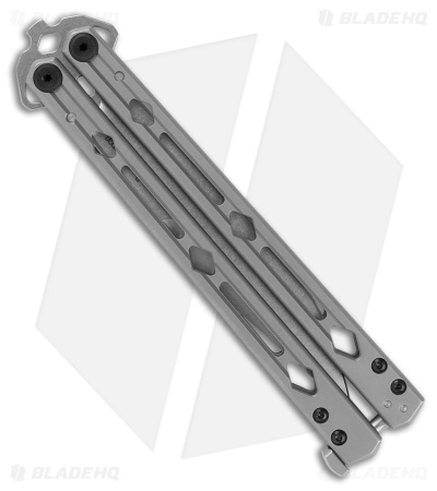 Kershaw Lucha MagnaCut Balisong Butterfly Knife Bead Blast SS (4.6" SW)