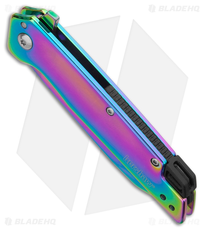 Kershaw Misdirect Assisted Opening Knife Rainbow Steel