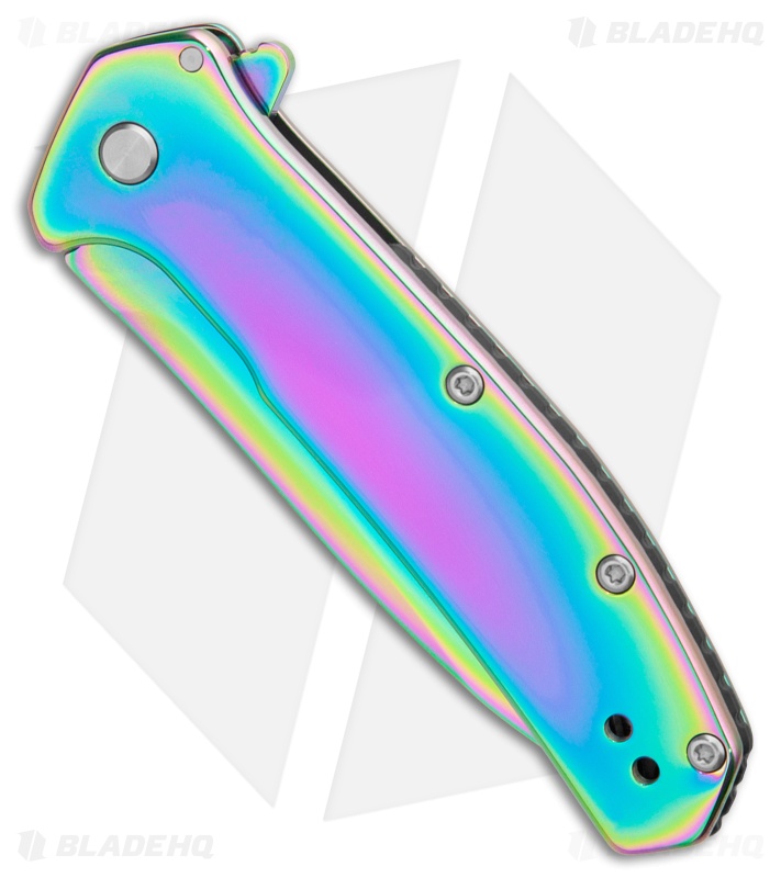 Kershaw Outcome Assisted Opening Knife Rainbow Steel (3.1" Rainbow) 2044RBW