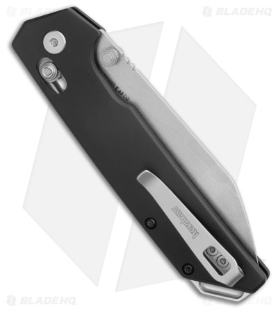 Kershaw Iridium Reverse Tanto DuraLock Knife Black Aluminum (3.5" SW D2) 2038R