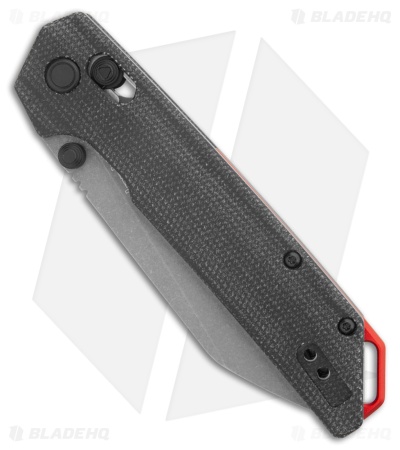 Kershaw Iridium Reverse Tanto DuraLock Knife Black Micarta (3.5" SW D2) 2038RMC