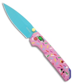 Kershaw Mini Iridium DuraLock Knife Dessert Warrior Donut (3&quot; Blue) 2051DW | 221670