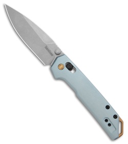 Kershaw Mini Iridium DuraLock Knife Ice Blue Anodized Aluminum (3&quot; Stonewash) | 213047