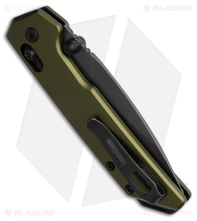 Kershaw Mini Iridium DuraLock Knife Olive Aluminum (3" Black SW)
