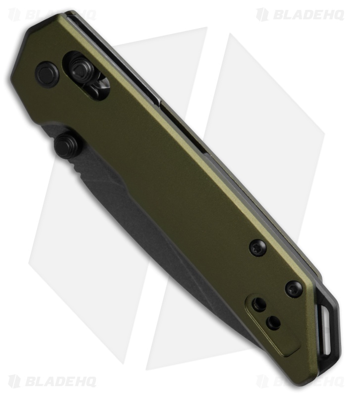 Kershaw Mini Iridium DuraLock Knife Olive Aluminum (3" Black SW)