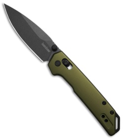 Kershaw Mini Iridium DuraLock Knife Olive Aluminum (3&quot; Black SW) | 221504