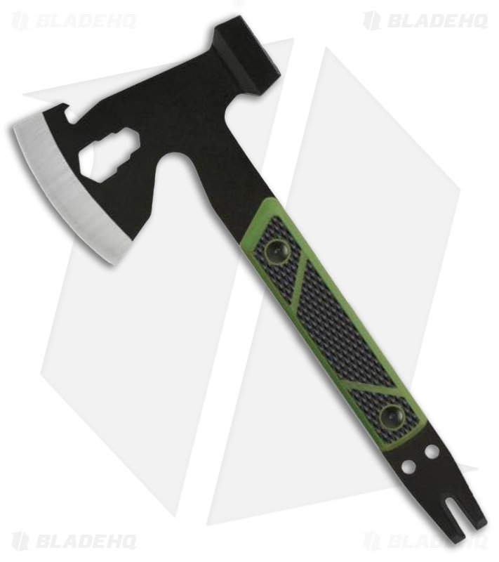 SOG HQ Dual Strike 10.75" Axe Black/Green Polypropylene + TPR