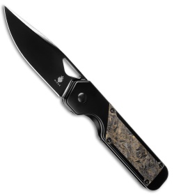 Kizer Militaw Pocket Knife Black G-10 Mkuruti Inlay