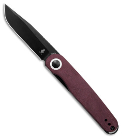 Kizer Azo Squidward Liner Lock Knife Red Richlite (2.75" Black) V3604C3