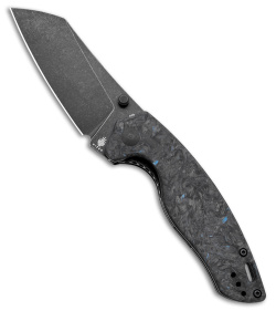 Kizer Azo Towser K Liner Lock Knife Black FatCarbon (3.5" Black ELMAX) 