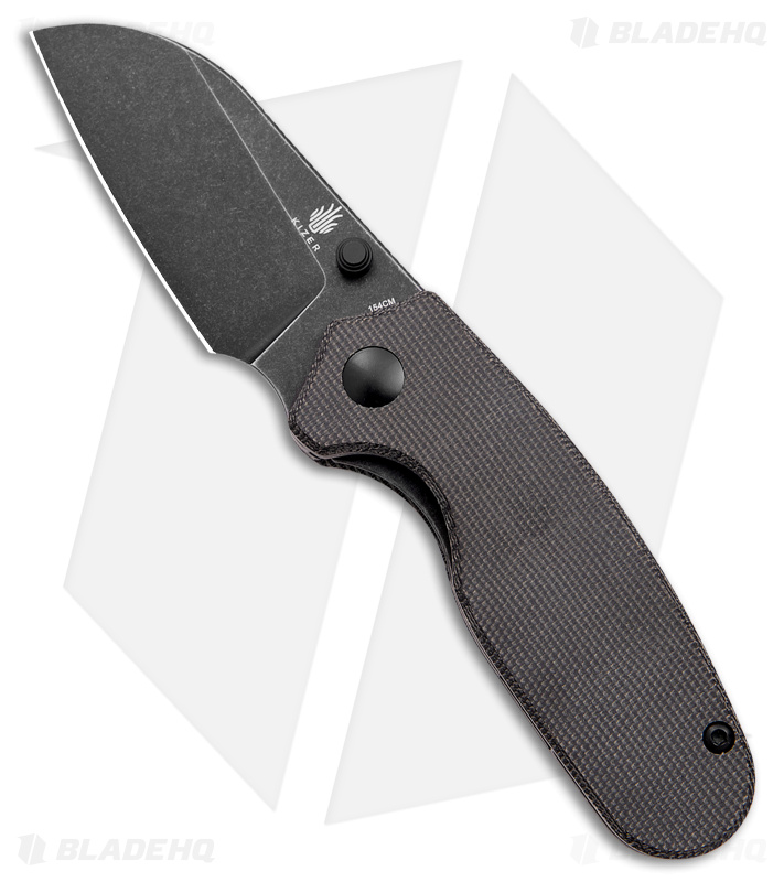 Kizer Azo Towser S Liner Black Micarta (BSW) - Blade HQ