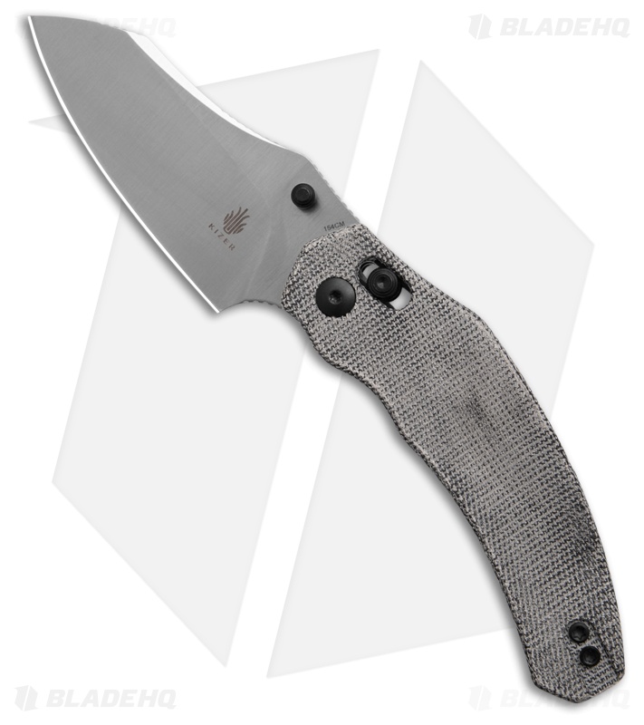 Kizer Bulldog Clutch Lock Knife Black Micarta Satin