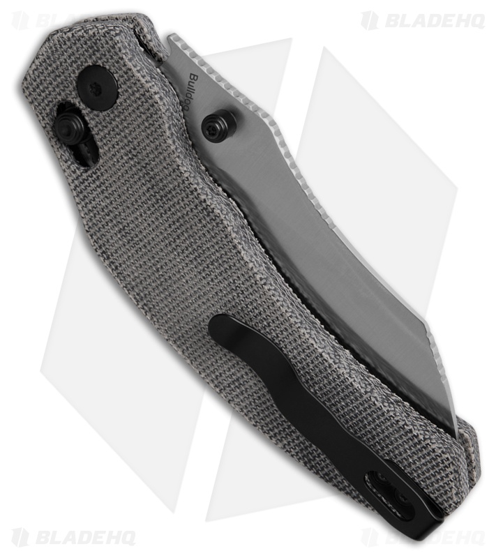Kizer Bulldog Clutch Lock Knife Black Micarta Satin