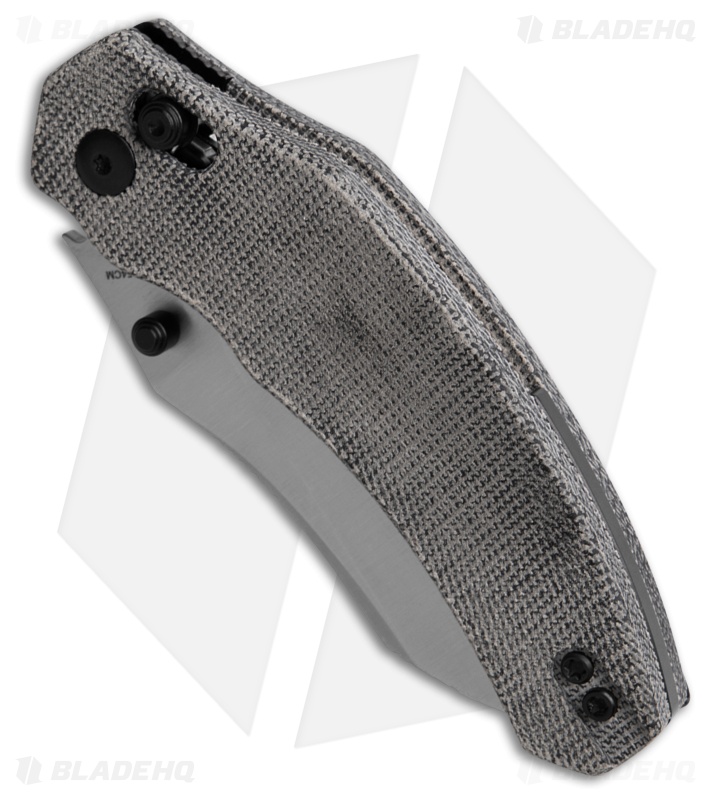 Kizer Bulldog Clutch Lock Knife Black Micarta Satin
