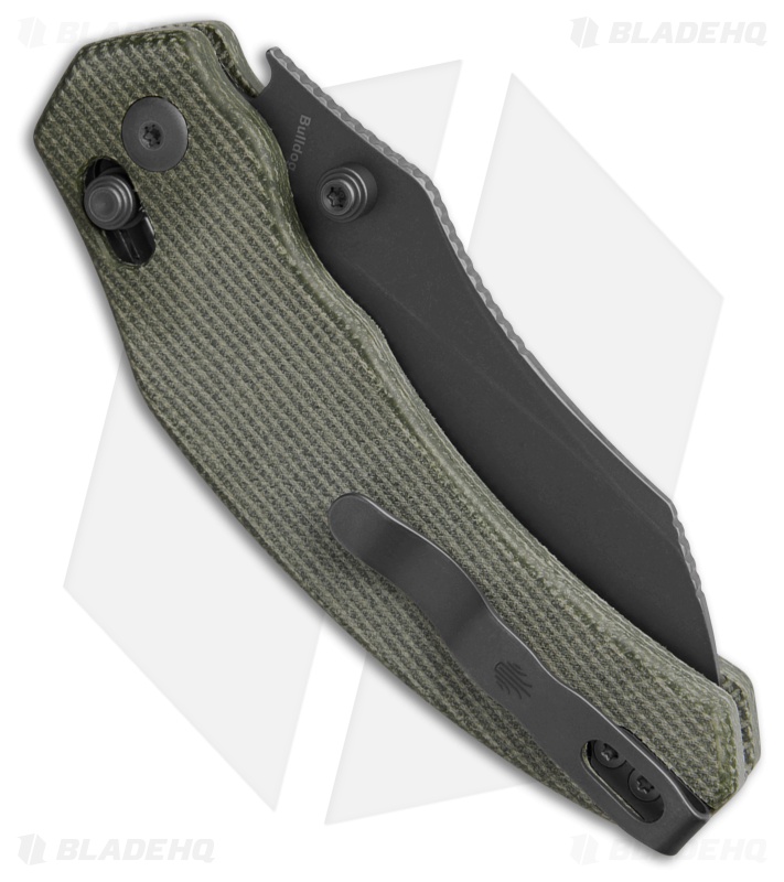 Kizer Bulldog Pocket Knife Green Micarta V3672A3
