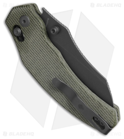 ブルドッグ　0308 Kizer Bulldog Pocket Knife Green Micarta V3672A3