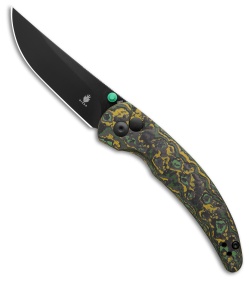 Kizer Chili Pepper Button Lock Knife Toxic Storm Fat Carbon (3" Black) KI3601A1