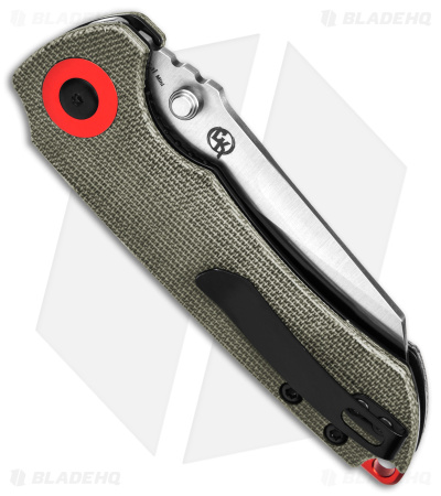 Kizer Christensen Critical Mini Liner Lock Knife Green Micarta (3" Satin) 